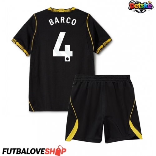 Dres Chelsea Valentin Barco #4 Preč pre deti 2026-27 Krátky Rukáv (+ trenírky)